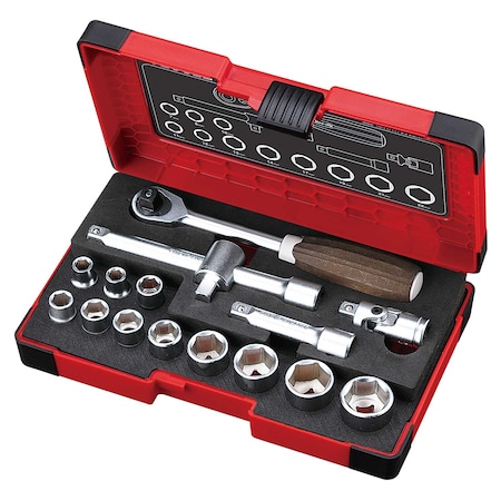 WOOD-COMPO Socket Wrench Set No.HRW3002M MPN:HRW3002MW
