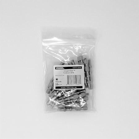 IMPACT BALL Torsion Bit SQ2x50, PK25 MPN:IBSQ250P25K