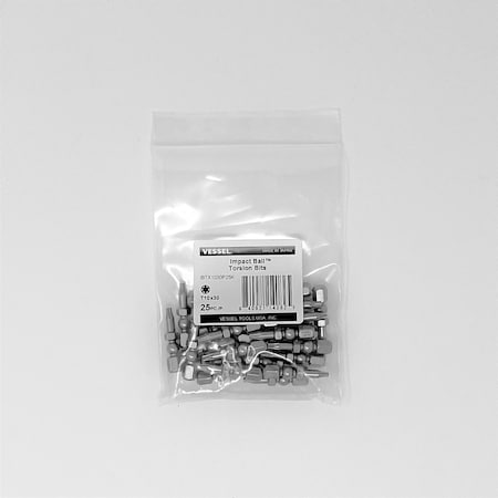 IMPACT BALL Torsion Bit T10x30, PK25 MPN:IBTX1030P25K