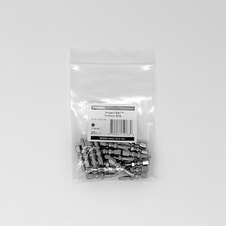 IMPACT BALL Torsion Bit T15x30, PK25 MPN:IBTX1530P25K
