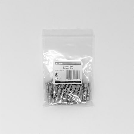 IMPACT BALL Torsion Bit T20x30, PK25 MPN:IBTX2030P25K