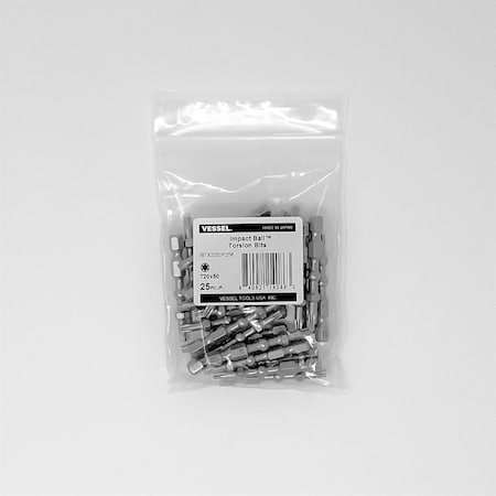 IMPACT BALL Torsion Bit T20x50, PK25 MPN:IBTX2050P25K