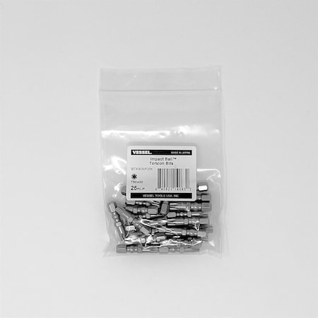 IMPACT BALL Torsion Bit T30x30, PK25 MPN:IBTX3030P25K