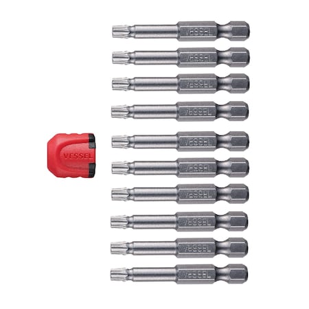 NECK TORSION Power Bit T25x50 W/ M, PK10 MPN:MGETX2550P10T