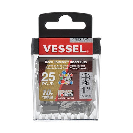 NECK TORSION Insert Bit PH2x25.4, PK25 MPN:NTPH2254P25T