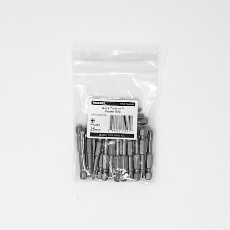 NECK TORSION Power Bit PH2x50, PK25 MPN:NTPH250P25K