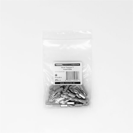 NECK TORSION Insert Bit PH3x25.4, PK25 MPN:NTPH3254P25K