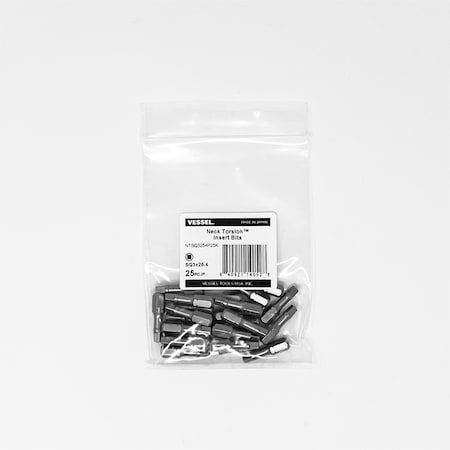 NECK TORSION Insert Bit SQ3x25.4, PK25 MPN:NTSQ3254P25K