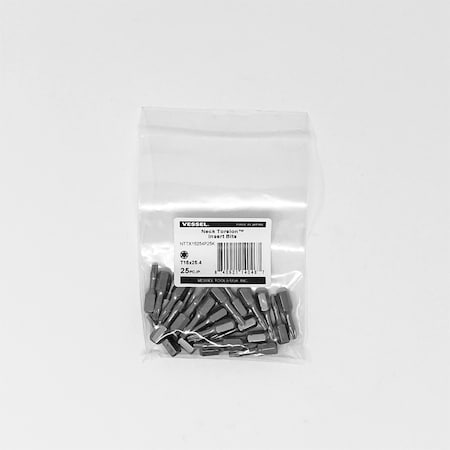 NECK TORSION Insert Bit T15x25.4, PK25 MPN:NTTX15254P25K