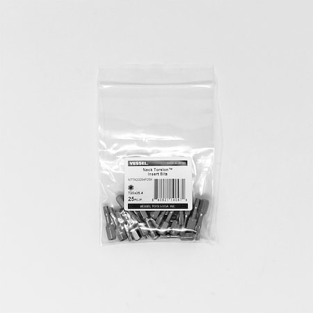 NECK TORSION Insert Bit T20x25.4, PK25 MPN:NTTX20254P25K