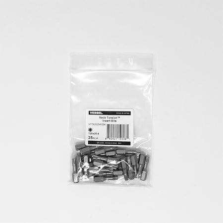NECK TORSION Insert Bit T25x25.4, PK25 MPN:NTTX25254P25K