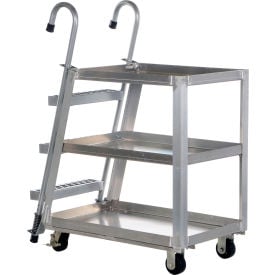Vestil™ Aluminum Stock Picker w/Steel Ladder 1000 lb. Capacity 40