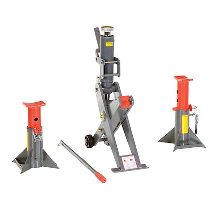 4 tons Manual Hydraulic Jack 16 in Max. Lifting H., 2.25 in Min. Lifting H MPN:FORK-J