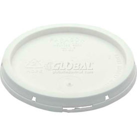 Tear-Tab Lid LID-1-PWT for 1 Gallon Open Head Plastic Pails - White LID-1-PWT