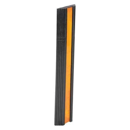 Cable Protector, 1-1/4 in H, 24 in L, 5-1/2 in W, Rubber, Black MPN:BS-24