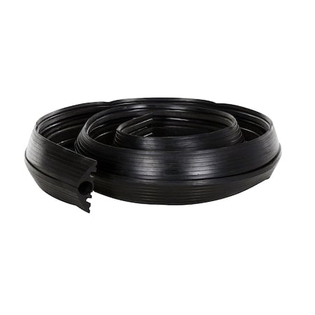 Cable Protector, 2-1/4 in H, 12 ft L, 6-1/2 in W, Rubber, Black MPN:C-150-12