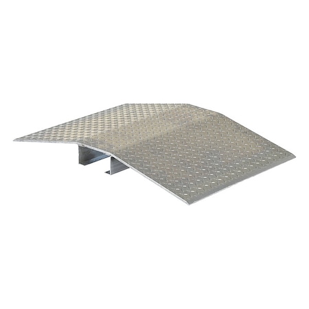 Cable Ramp, 3-3/8 in H, 4 ft L, 44 in W, 1 Channel, Aluminum, Silver MPN:FHCR-48-44-12
