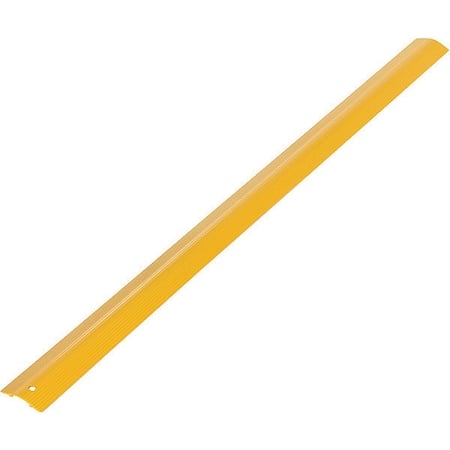 Cable Ramp, 7/16 in H, 4 ft L, 2-7/8 in W, 1 Channel, Aluminum, Yellow MPN:WR-48-Y