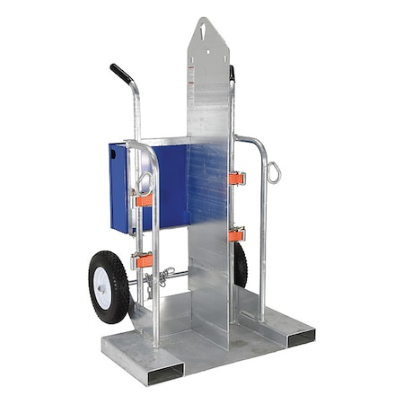 Galvanized Welding Cylinder Torch Cart Foam-Filled Wheel 500 lb MPN:CYL-2-FF-G