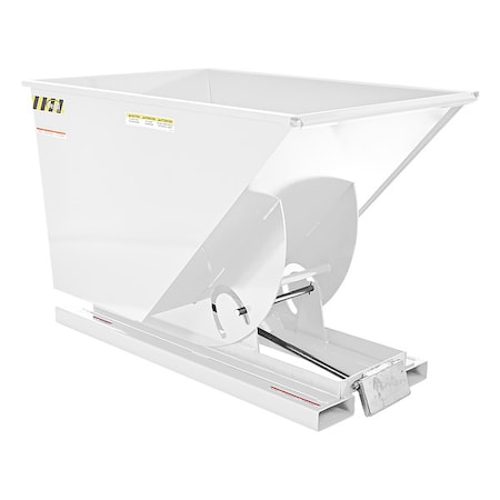 Medium Duty Self-Dumping Hopper 1 Cubic Yard 4000 lb White MPN:D-100-MD-WHT