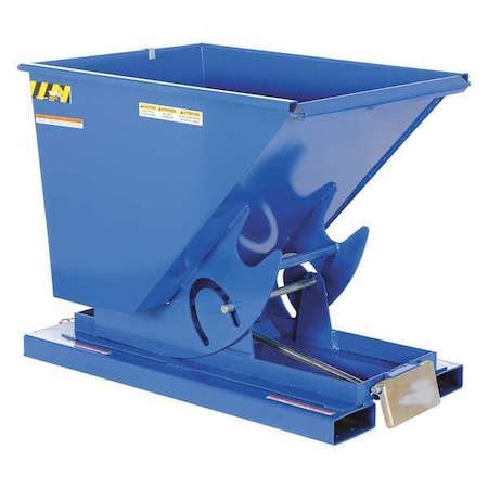 Heavy Duty Self-Dump Hopper .50 Cubic Yard 6000 lb Blue MPN:D-50-HD