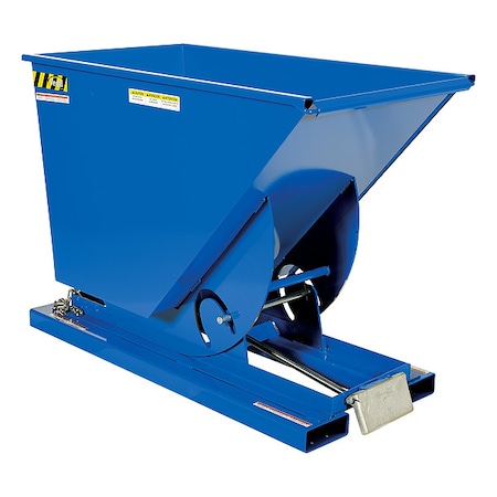 Light Duty Self-Dump Hopper .75 Cubic Yard 2000 lb Blue MPN:D-75-LD