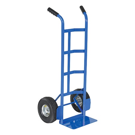 Blue Steel Dual Handle Hand Truck Pneumatic Wheel 500 lb MPN:DHHT-500S