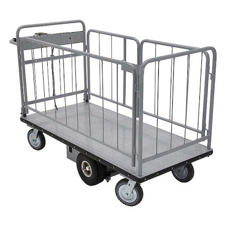 Electric Material Handling Cart 1500 lb. Capacity MPN:EMHC-2860-2