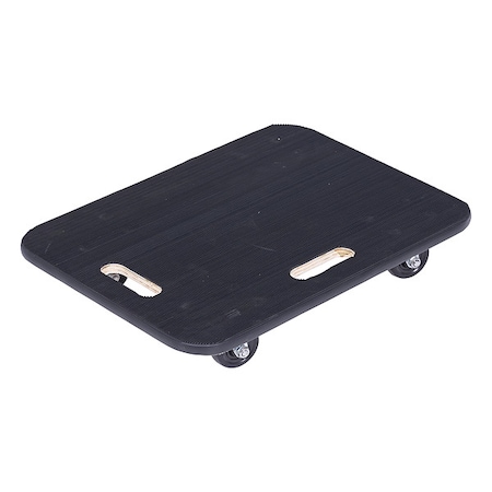 Black Fiber Wood Dolly With Rubber Caster 800lb Capacity 18 x 24 MPN:FWD-1824-3R