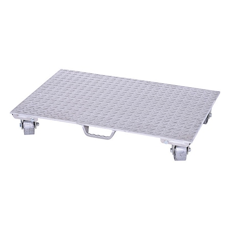 Aluminum Plate Dolly With Steel Wheels MPN:PDA-2436-C-S-H