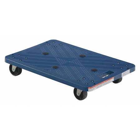 Blue Plastic Dolly 220 lb Capacity 16 x 24 MPN:POS-1624