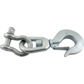 Vestil™ Steel Swivel Hook with Shackle 1-5/8'' Diameter 10000 lb. Capacity HOOK-S-10