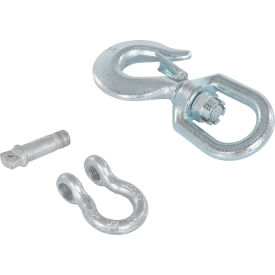 Vestil™ Steel Swivel Hook with Shackle 7/8'' Diameter 4000 lb. Capacity HOOK-S-4