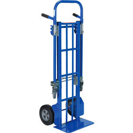 Vestil™ Steel Convertible Hand Truck w/ Pneumatic & Solid Rubber Wheels 500 lb. Cap. 58-1/4