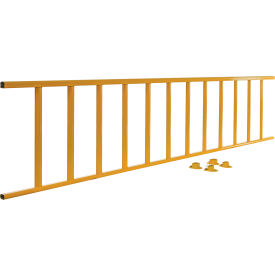 Safety Steel Galvanized Rail with Bracket 10 Ft. Yellow Rail Only SPR-120-Y