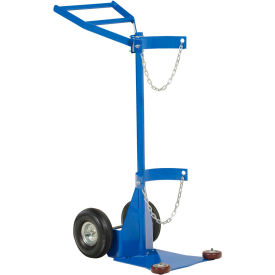 Vestil Deluxe Cylinder Transport Dolly CYL-DLX-1-PN with Pneumatic Wheels CYL-DLX-1-PN