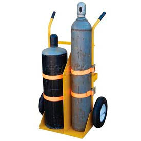 Vestil Welding Cylinder Cart Foam-Filled Wheels 34-1/4 x 22-13/16 CYL-E-FF