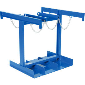 Vestil™ Steel Cylinder Caddy 6 Maximum Cylinders 800 lb. Capacity Blue CYL-P-6