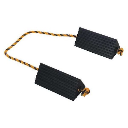 Rubber Airline Wheel Chock, Rope, 5 x 10 MPN:AC-13