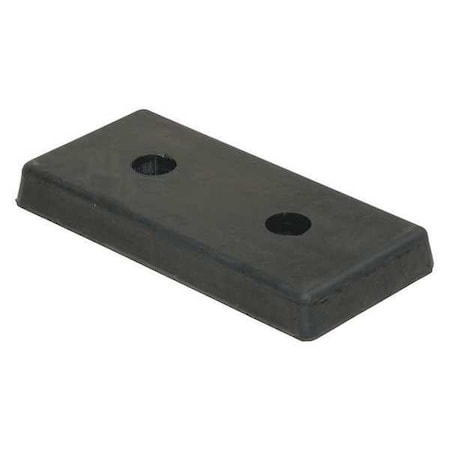 Dock Bumper, 8 in. D, Rubber, Rectangular MPN:B-818