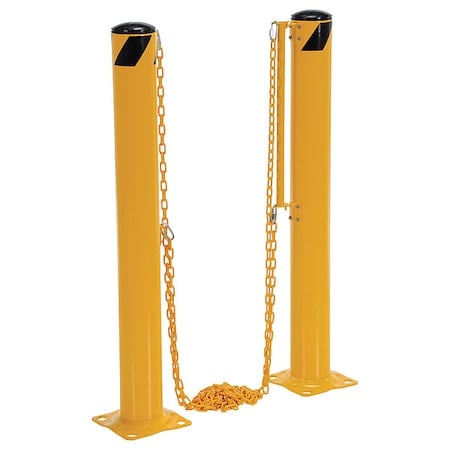 Dock Chain Barrier Bollard, 147-3/8