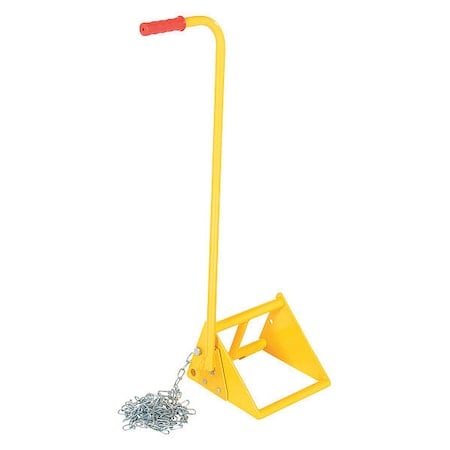 Fabricated Ergo-Handled Wheel Chock, Includes Security Chain Length (ft.) 10 MPN:FAB-10-ERGO