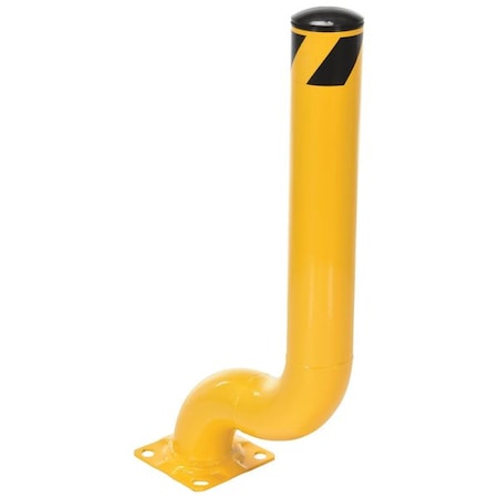 Offset Bollard, 36 1/10 in H, Yellow MPN:OBOL-35-4.5