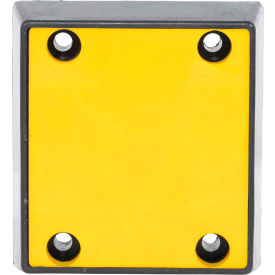 Molded Dock Bumper Rectangular 12-13/16Wx11-13/16H Yellow B-1213-4PF