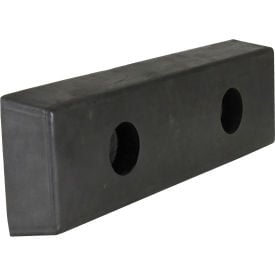 Molded Dock Bumper Rectangular 16-1/8Wx4-29/32H Black B-516