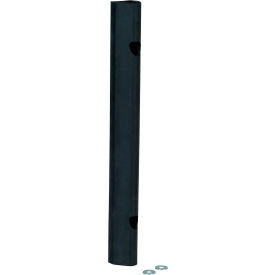Extruded Fender Bumper Half Oval 18Wx1-7/8H Black M-2-18
