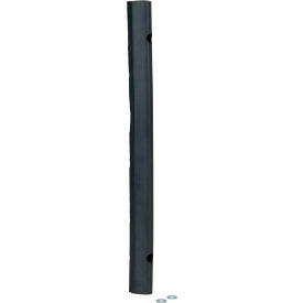 Extruded Fender Bumper Half Oval 24Wx1-7/8H Black M-2-24