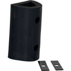 Extruded Fender Bumper Half Oval 12Wx6-5/16H Black M-6-12