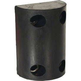 Trailer Crane Bumper Half Oval 8Wx5-9/16H Black TB-90