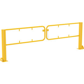 Vestil™ Steel Swivel Dock Gate Pair for 10 Ft. Door Yellow SDG-10